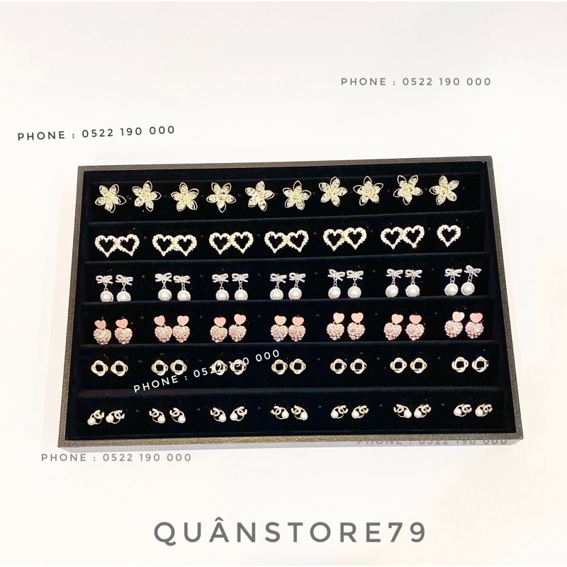 Khay đựng hoa tai nhung size lớn