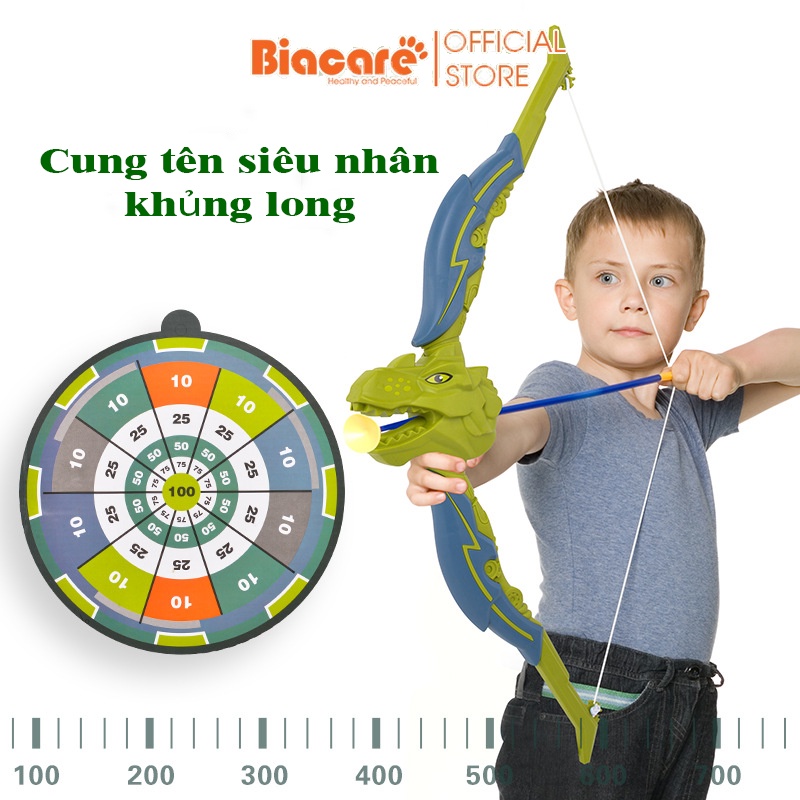 Đồ chơi cung tên khủng long bắn xa tới 15m cho bé, hóa thân thành anh hùng siêu nhân khủng long