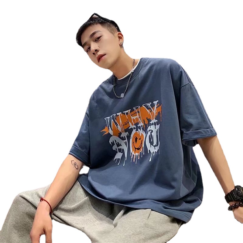 Áo Thun Tay Ngắn Cổ Tròn In Chữ Mới Dành Cho Nam Và Nữ Size M-8XL