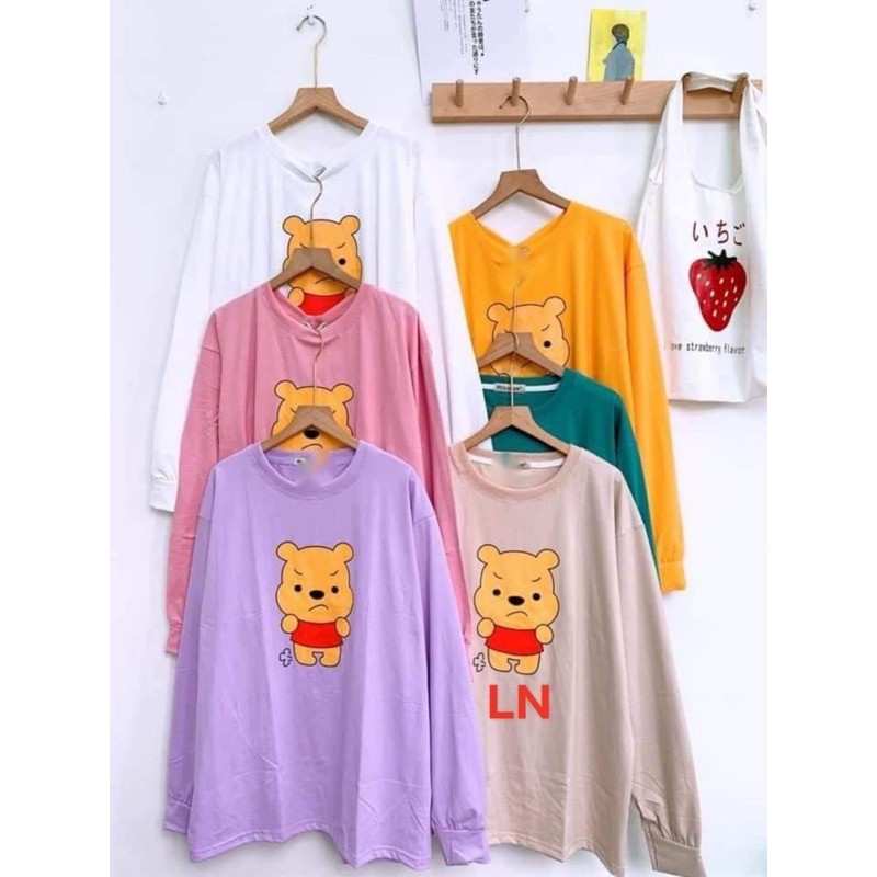 ❤️❤️❤️- Áo gấu áo vàng bo tay LN11 -Vải xịn