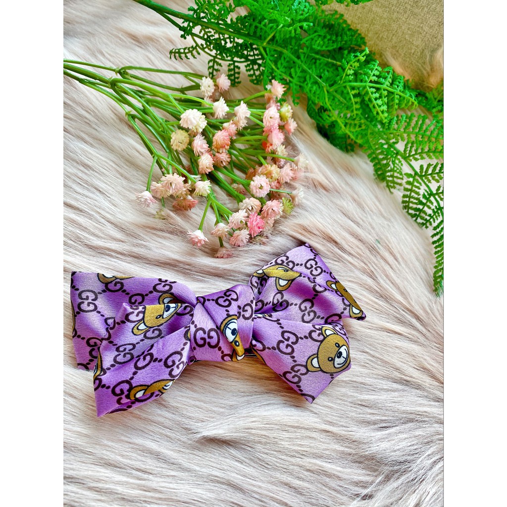 Kẹp tóc nơ lụa Hàn Quốc cho nữ bản đẹp xịn