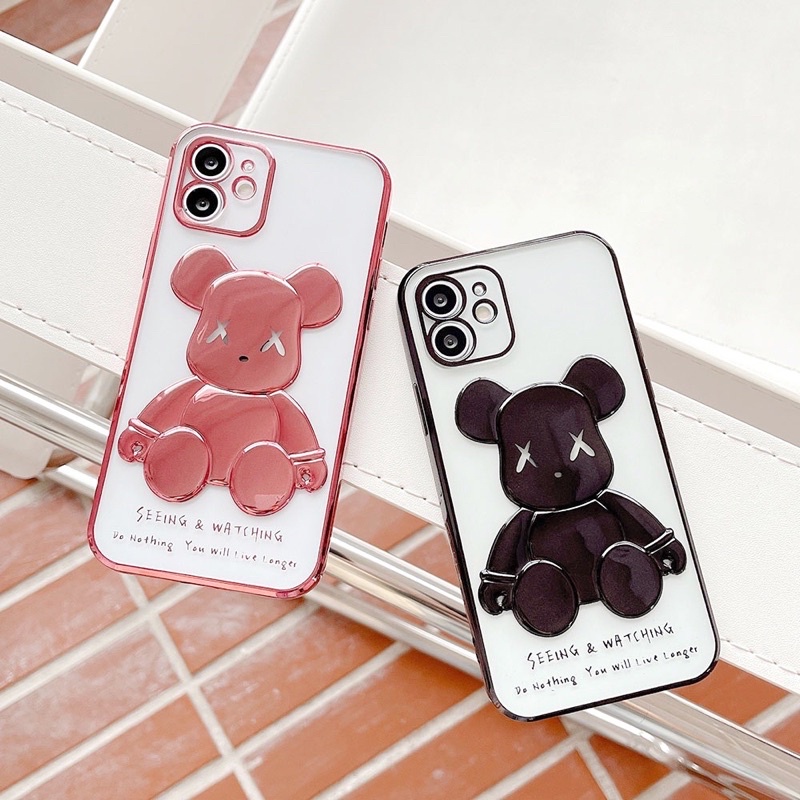Ốp lưng iphone 6pl/6spl kwas- bearick- mông đào bảo vệ camera