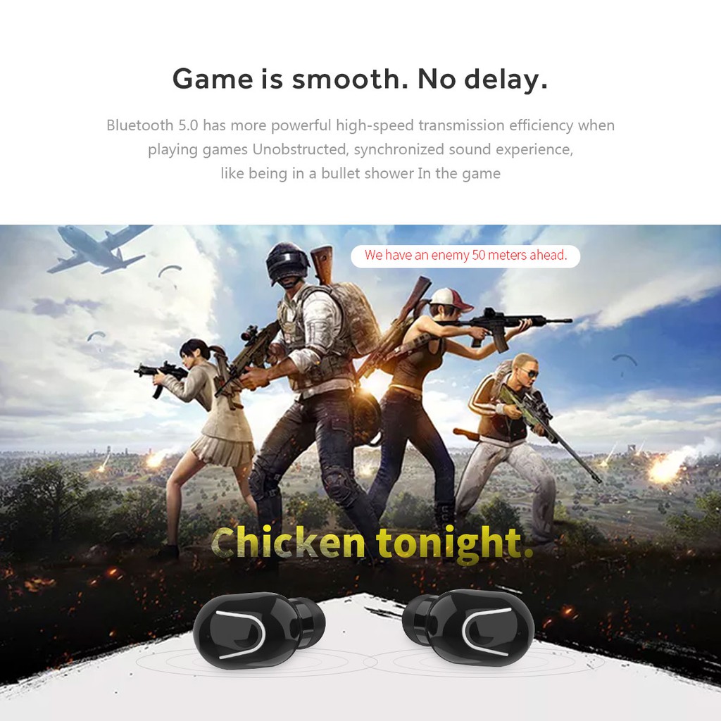 [TẶNG 2 BỘ MÚT VÀ SẠC] Tai nghe Bluetooth5.0 M2T Kèm hộp sạc1300mAh 2 tai nghe gọi âm thanh bass trung thực giảm ồn | BigBuy360 - bigbuy360.vn