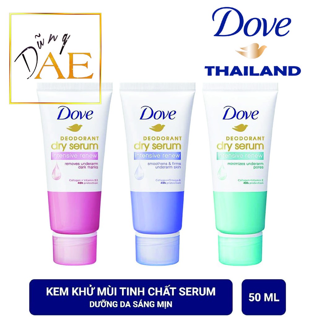 Kem Khử Mùi Dove Tinh Chất Serum Collagen Sáng Mịn Thái Lan 50mL