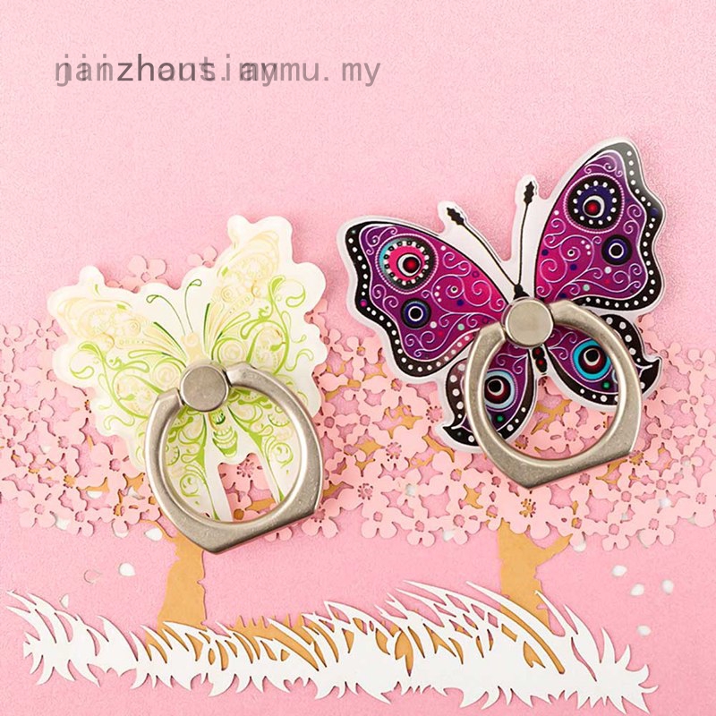 Vòng Đỡ Điện Thoại Hình Bướm Hoạt Hình Đáng Yêu Cho iPhone 6s Xs