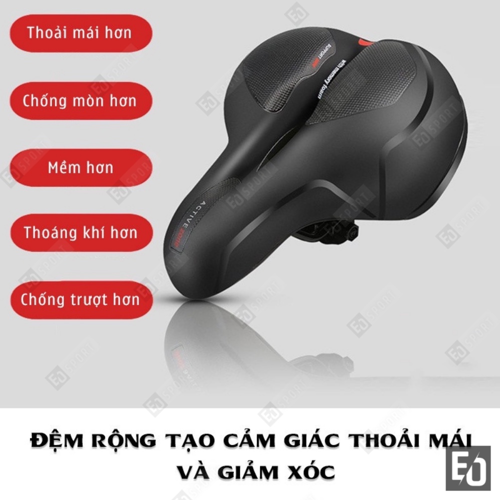 Yên xe đạp thể thao Active siêu êm ,chống nước, tăng ma sát chống trượt phù hợp với mọi dòng xe - EosportDZ