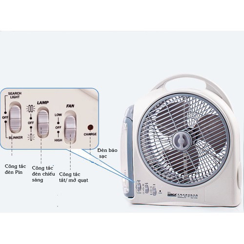 Quạt tích điện SUNCA SF-299A