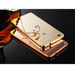 Ốp lưng viền kim loại lưng gương bóng cho Huawei Ascend P8.