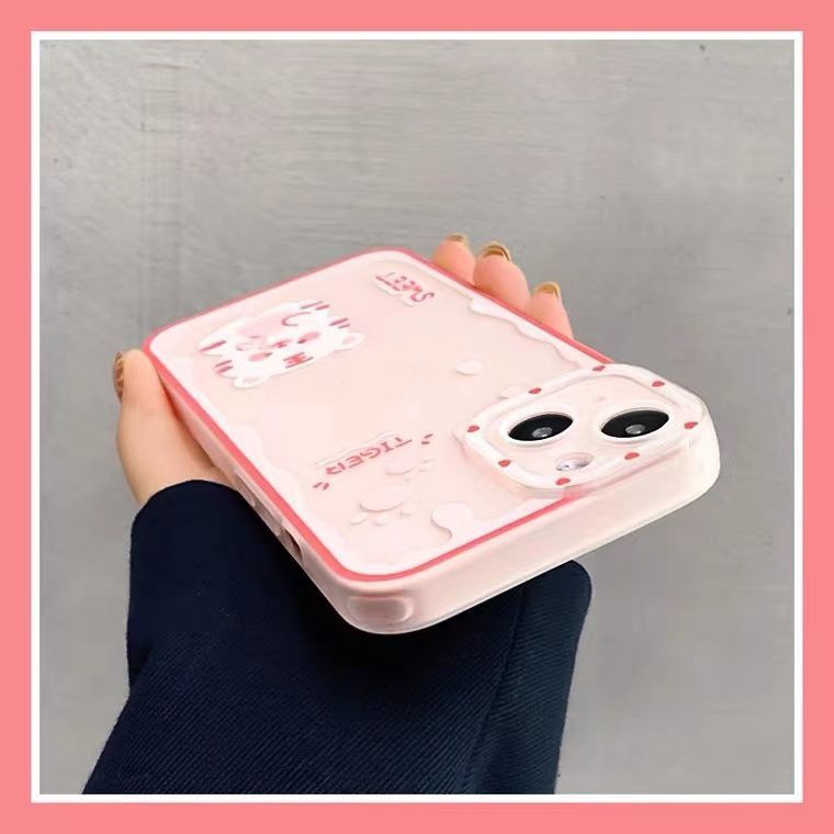 Ốp Điện Thoại TPU Mềm In Hình Chú Hổ Dễ Thương Cho Iphone 13 12 Mini 11 Pro X XR XS Max SE 2020 6 6S 7 8 Plus