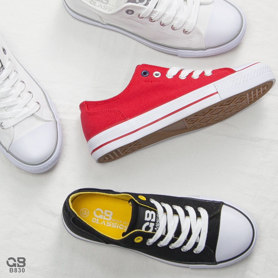 Giày Bata Nữ giayBOM Vải Canvas Đơn Giản Không Cột Dây (3 màu) B830 | BigBuy360 - bigbuy360.vn