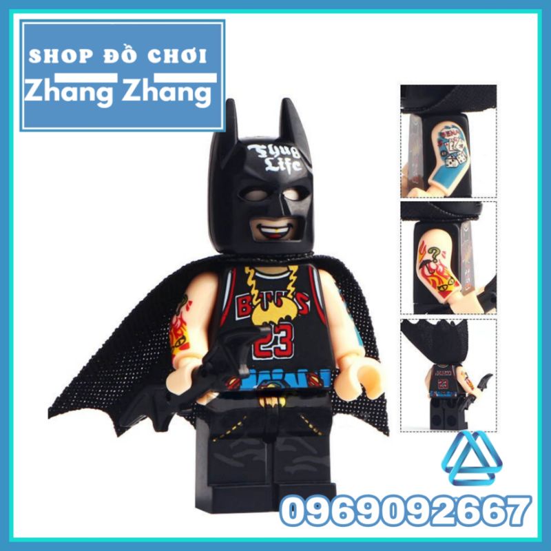 Xếp hình mô hình nhân vật Thug Life trong Batman Hip Hop Minifigures WM482