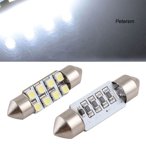 Bộ 2 Đèn Led 8 Bóng 36mm Smd Cho Xe Hơi