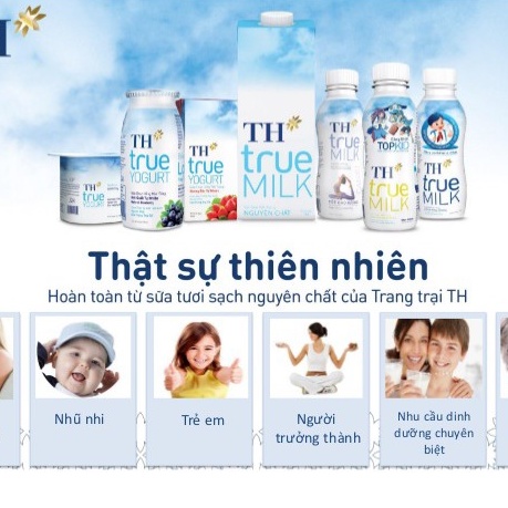 [MUA 8 TẶNG 1] Combo 8 hộp sữa tươi TH true milk 110ml .