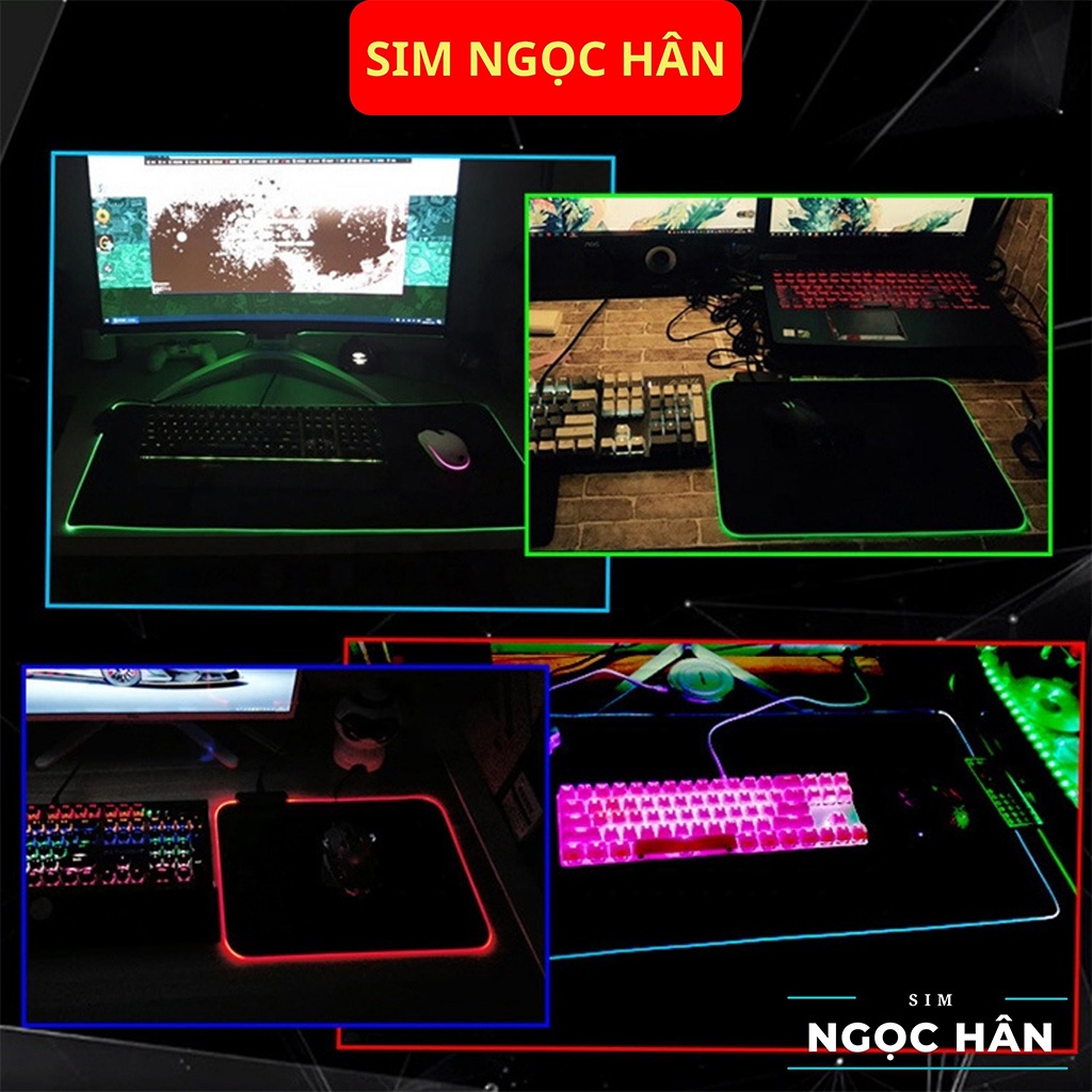 Combo Bàn Phím Và Chuột Hoco Gaming GM11/ GM12/ GM16 Chơi Game Cao Cấp + Lót Chuột LED RGB Tùy Chỉnh Đèn Cho Game Thủ