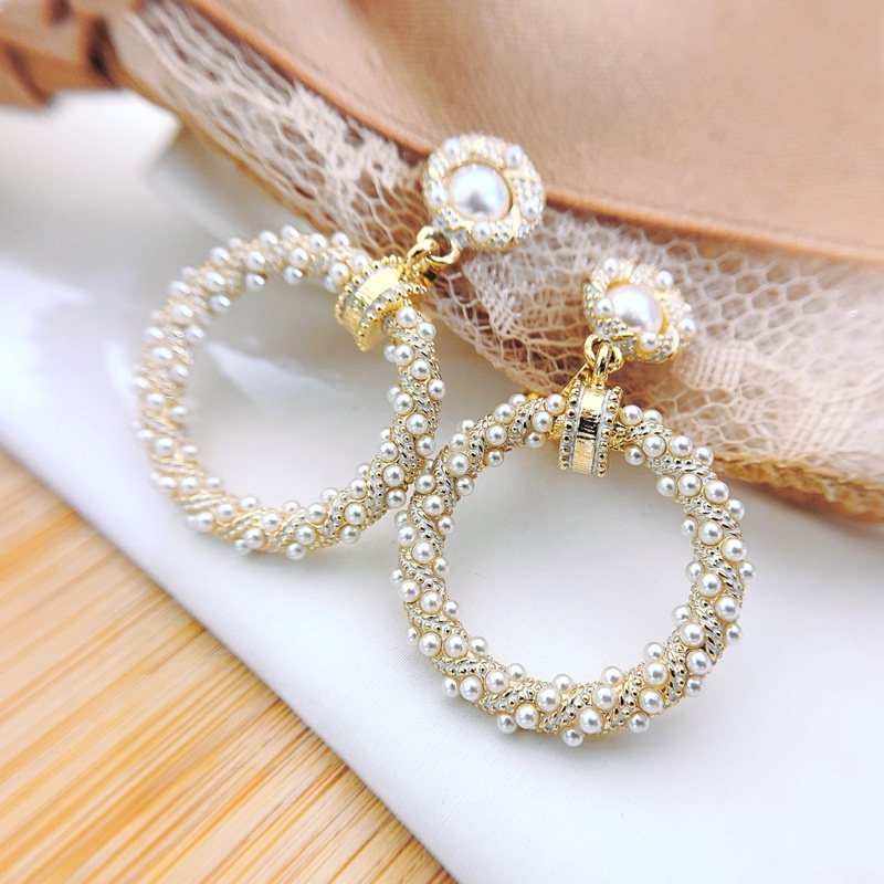 Đôi Bông Tai Ngọc Trai Thời Trang Hàn Quốc