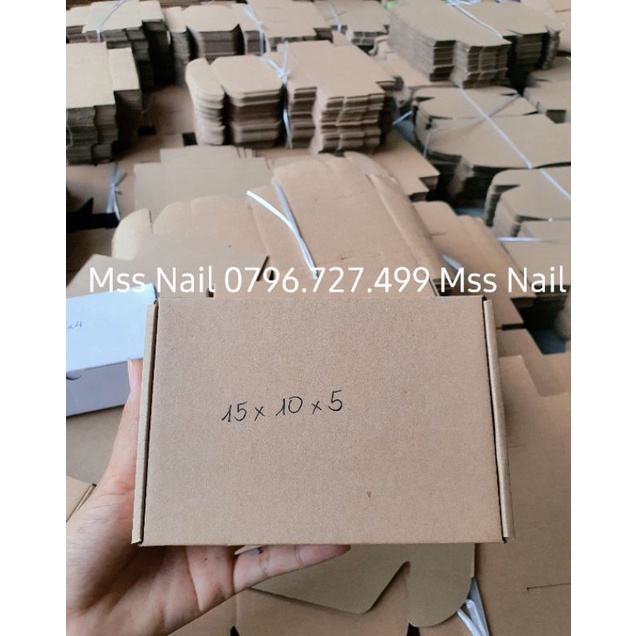Hộp gói hàng, hộp gói móng úp, hộp gói nail box,  rơm gói hàng.