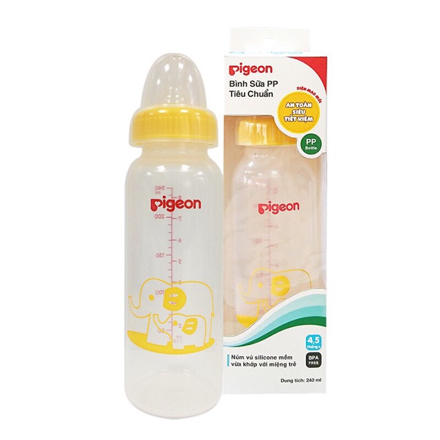 Bình sữa Pigeon 120ml và 240ml chính hãng𝑭𝑹𝑬𝑬𝑺𝑯𝑰𝑷Bình sữa cho bé sơ sinh 120ml và 240 ml hàng chuẩn loại 1 cho bé