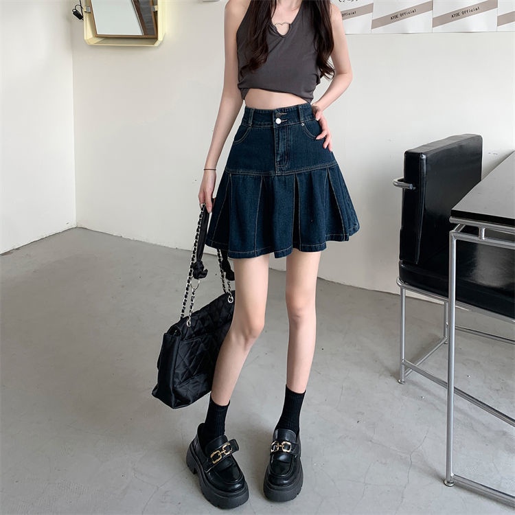 COZOK Chân váy jean Lưng Cao Form Ôm Hợp Thời Trang