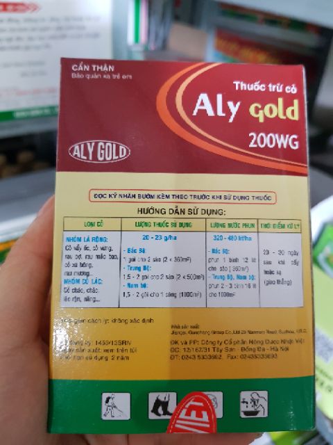 ALY 20WG – THUỐC DIỆT TRỪ NHÓM CỎ LÁ RỘNG: CỎ VẨY ỐC, RAU BỢ, CỎ CỨT LỢN