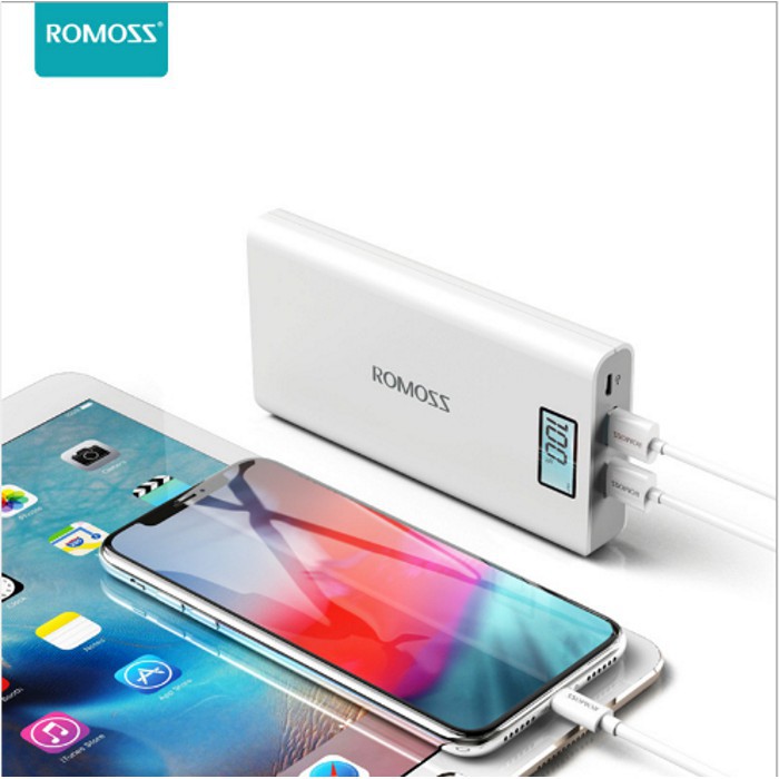 Pin sạc dự phòng ROMOSS sense 6 plus 20000 mAh - Chính hãng