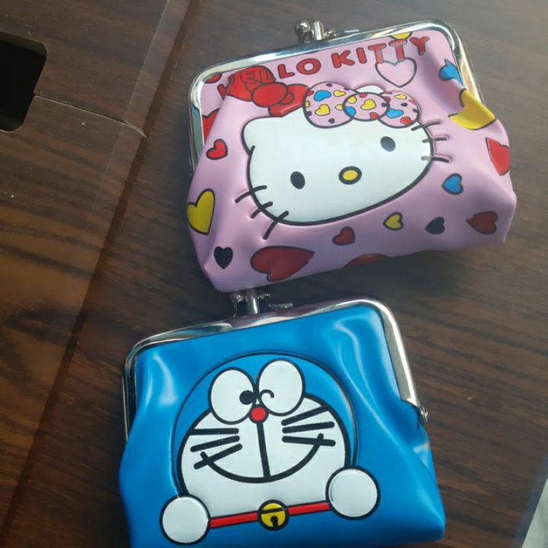 Ví Đựng Tiền Xu Hình Doraemon Và Hello kitty