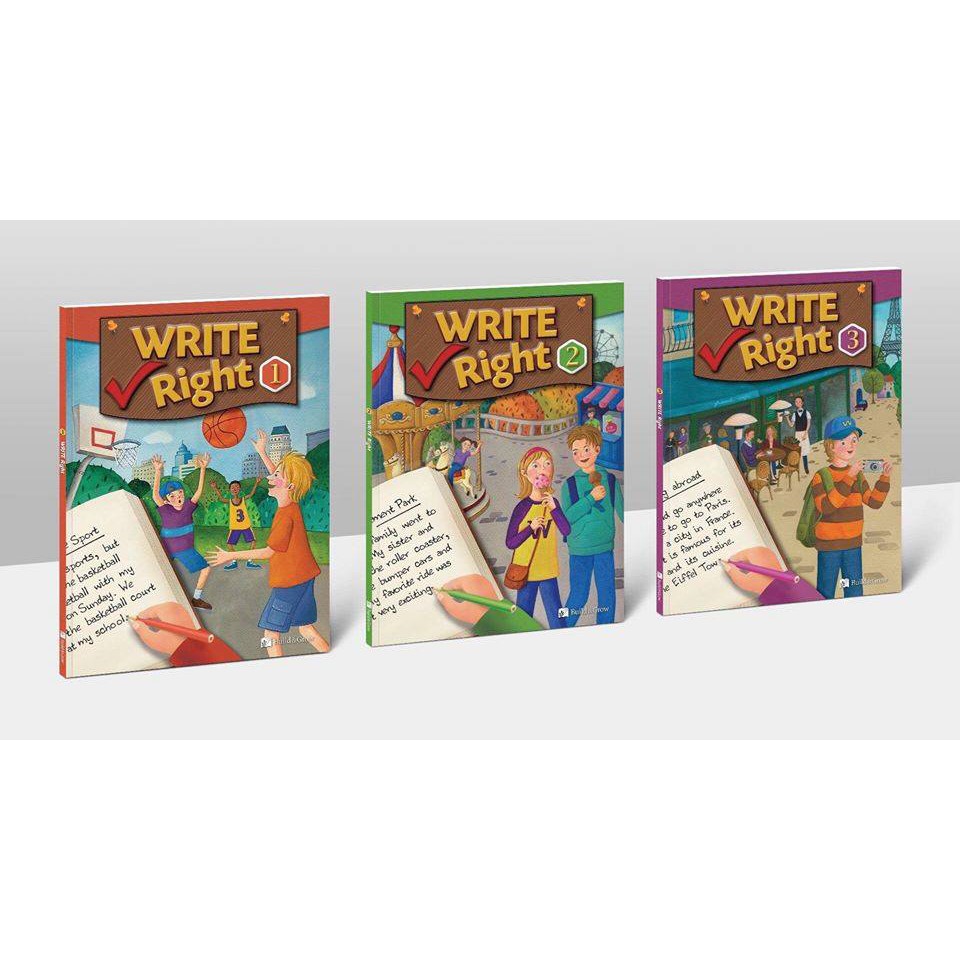 Write right 3 cuốn - Dạy viết đoạn văn cho các bạn tiểu học