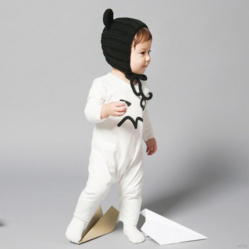 Mũ Len Kiểu Hàn Quốc Thời Trang Mùa Đông Cho Bé 0-2 Tuổi