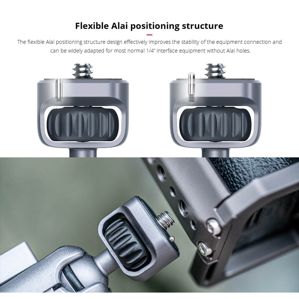 Khuỷu nối máy ảnh với các linh kiện – Magic Arm PGYtech - Hàng chính hãng - để kết nối camera và các thiết bị phụ trợ.