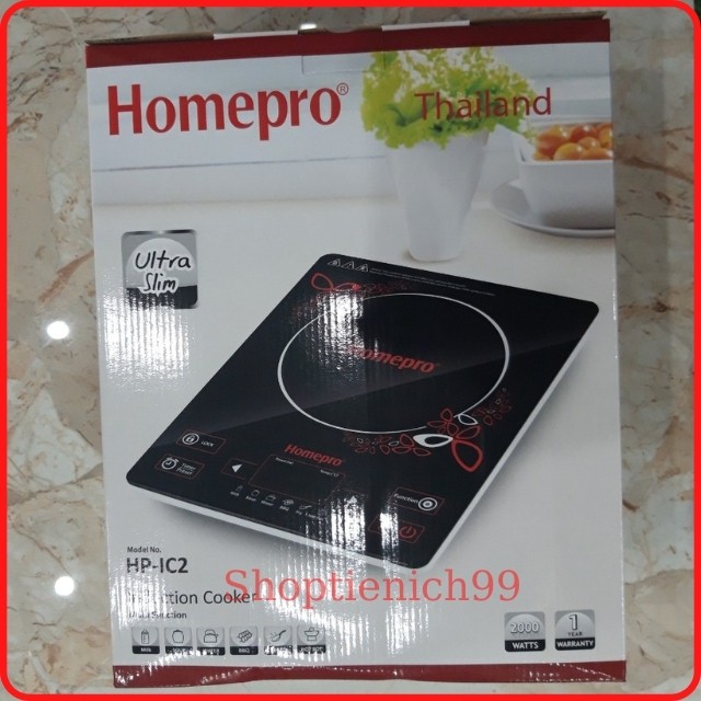 Bếp Từ Đơn Home Pro Thái Lan HPIC2, Nhập Khẩu Nguyên Chiếc Thái Lan Tiết Kiệm Điện Tặng Kèm Nồi Lẩu Bảo Hành 12 Tháng