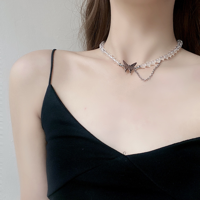 Vòng Cổ Choker Mặt Hình Bướm Dễ Thương Quyến Rũ Dành Cho Nữ
