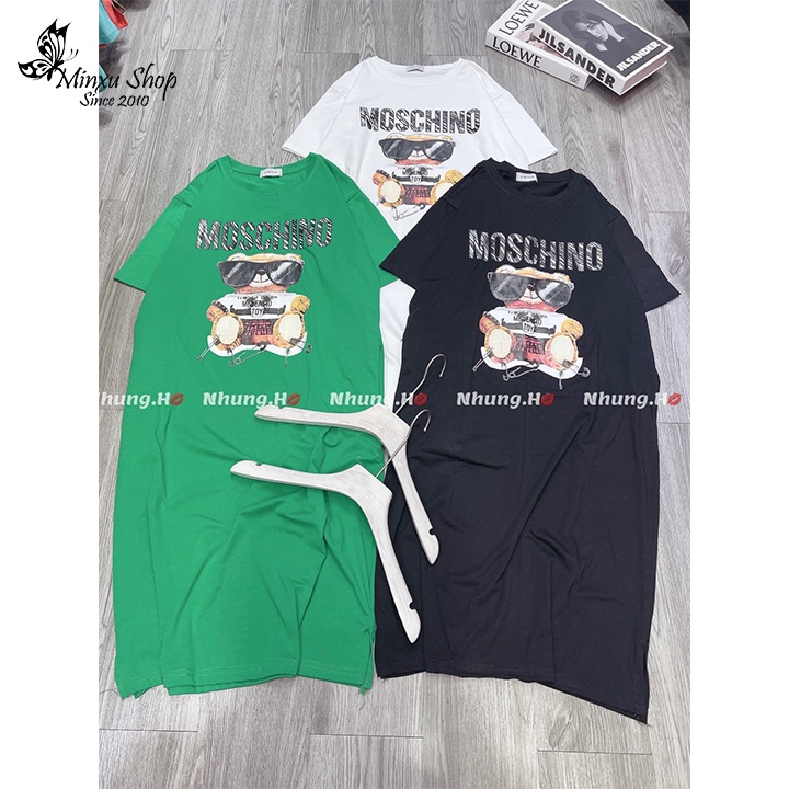 Đầm nữ dáng dài form rộng, váy suông cotton tay lỡ oversize nhiều hình dễ thương phong cách Hàn Quốc mã VA105