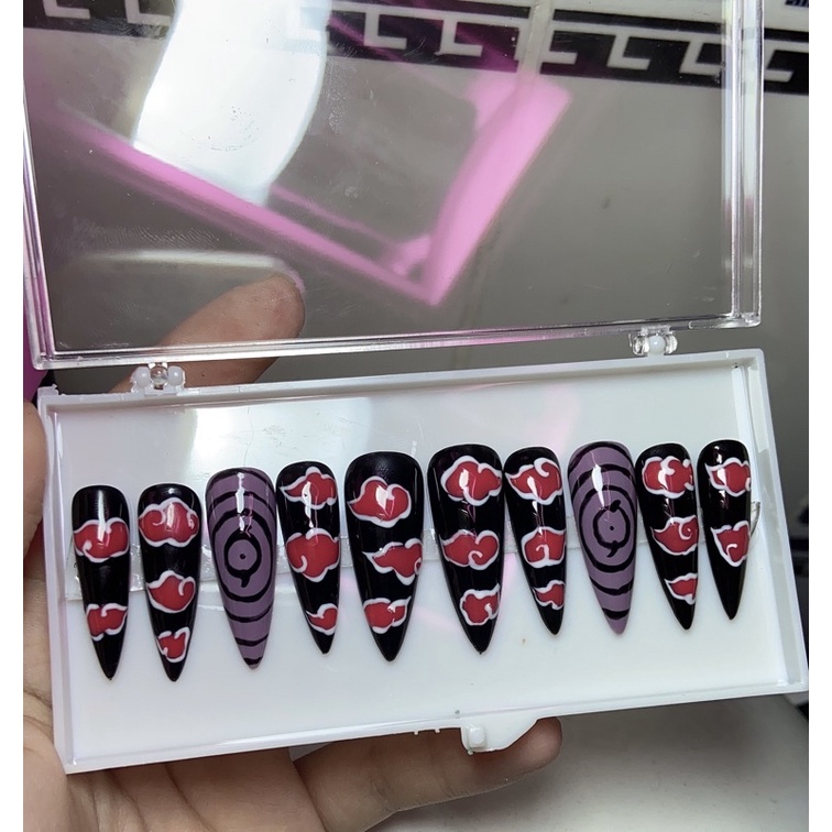 Ảnh thật Nailbox đám mây Akatsuki Naruto - Làm theo yêu cầu