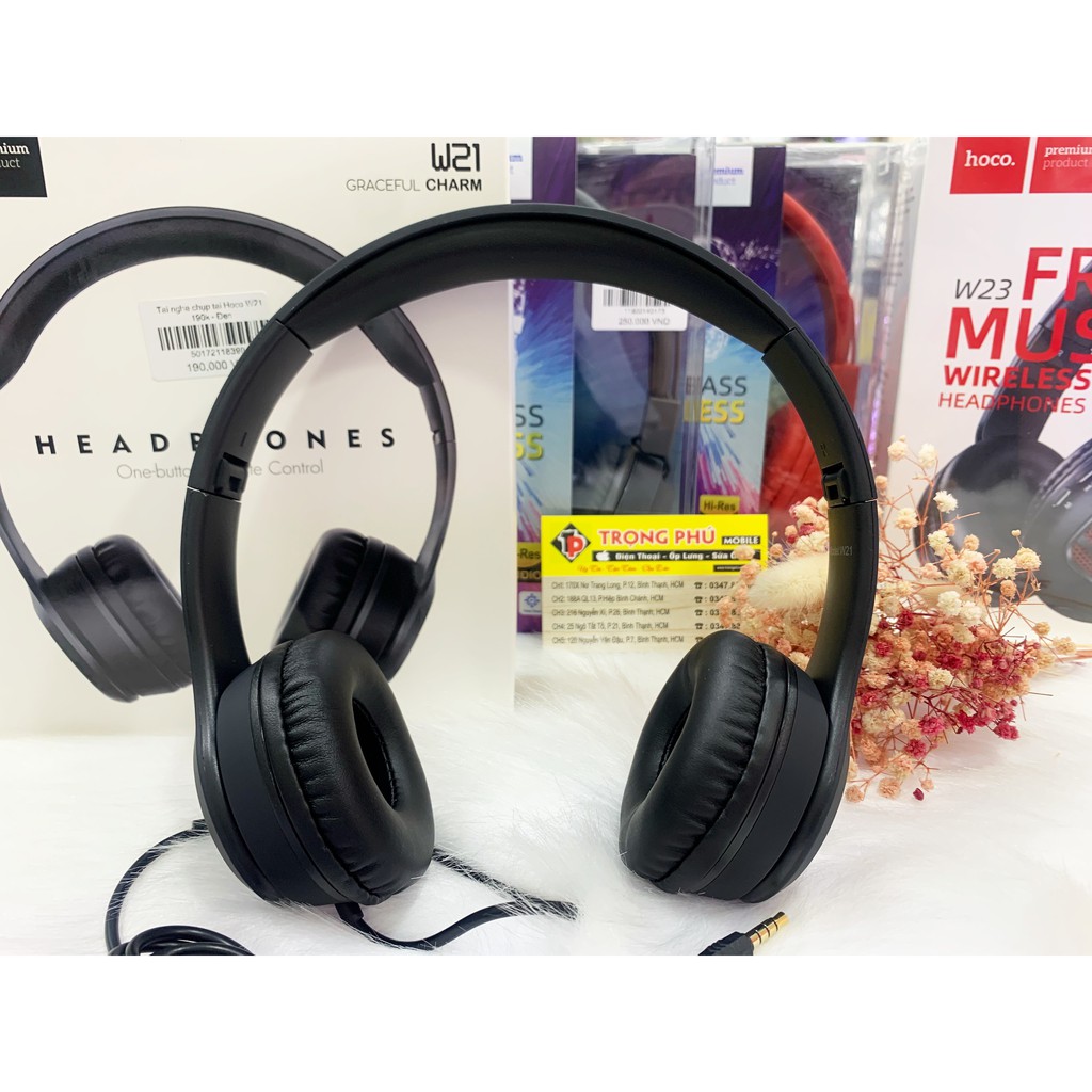 Tai nghe chụp tai Hoco W21 - Bảo hành 12 tháng 1 đổi 1