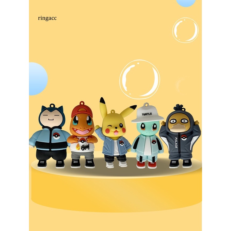 Móc Chìa Khóa Mềm Hình Nhân Vật Hoạt Hình Rga Có Thể Giặt Sạch