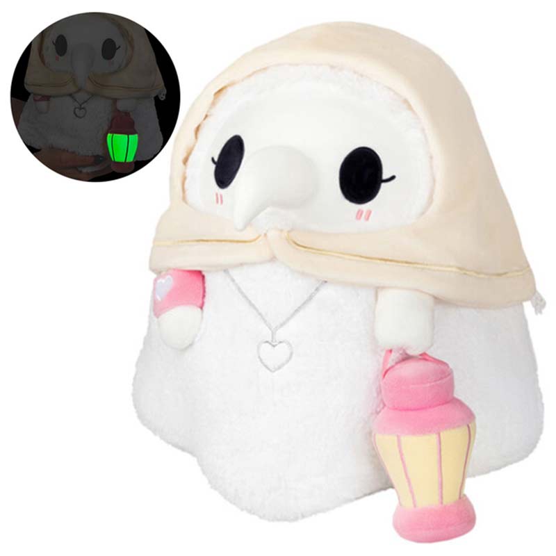 Luminous Couple Cartoon Animal Plague Doctor Beak Stuffed Plush Toy Valentine'S Day Beak Doctor Party Prom Props Plush Toy Gifts