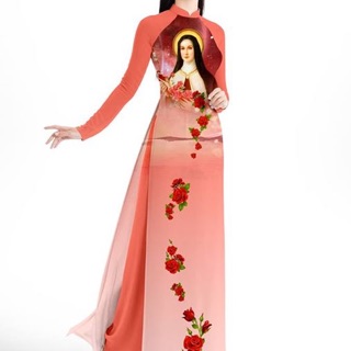 Vải áo dài In hình Thánh