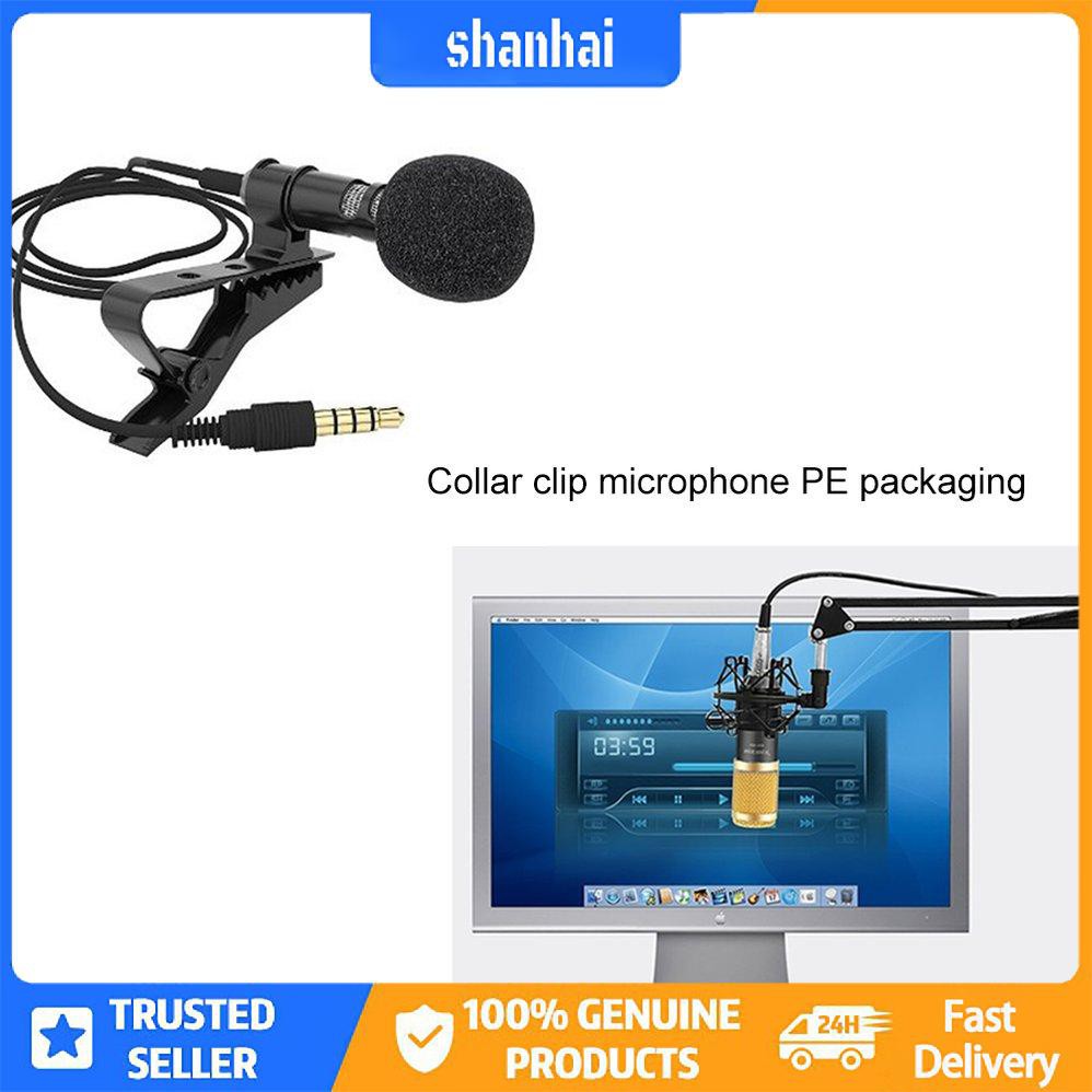 Microphone Condenser Clip-on Veel Lavalier Mic có dây cho điện thoại máy tính xách tay | BigBuy360 - bigbuy360.vn