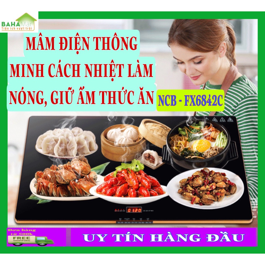 MÂM ĐIỆN THÔNG MINH CÁCH NHIỆT LÀM NÓNG, GIỮ ẤM THỨC ĂN NCB - FX6842C "BAHAMAR" Đáp ứng được việc giữ ấm, ủ ấm, hâm nóng