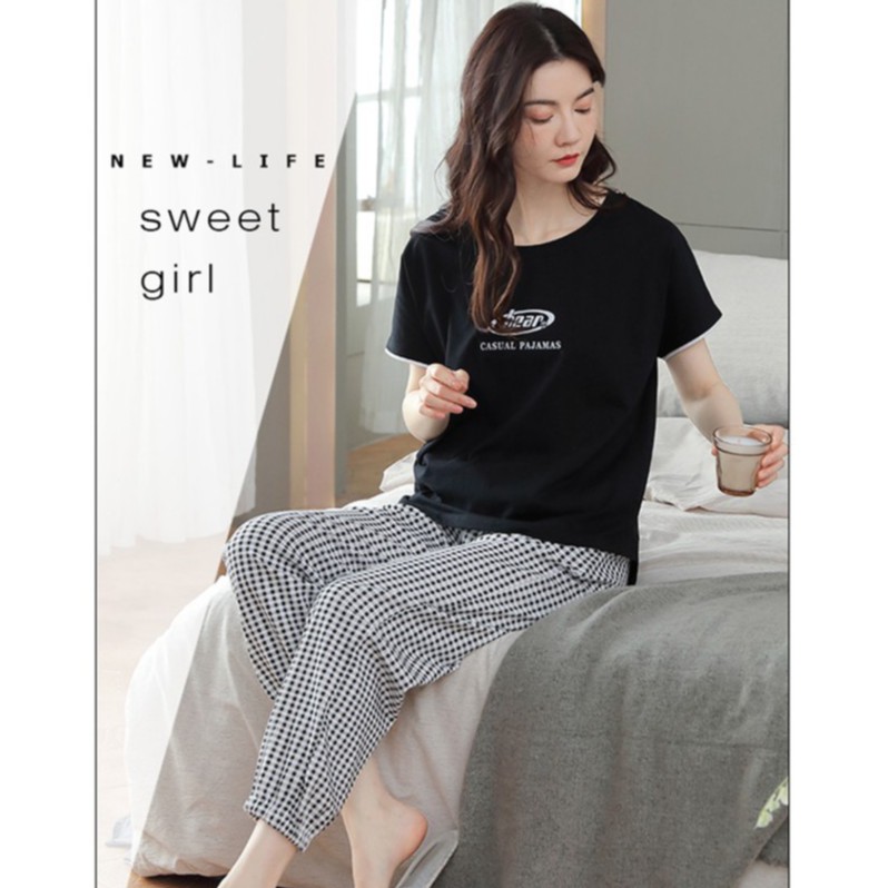 Đồ bộ, đồ mặc nhà nữ chất thun cotton 100% cực dễ thương - MH8014 | BigBuy360 - bigbuy360.vn