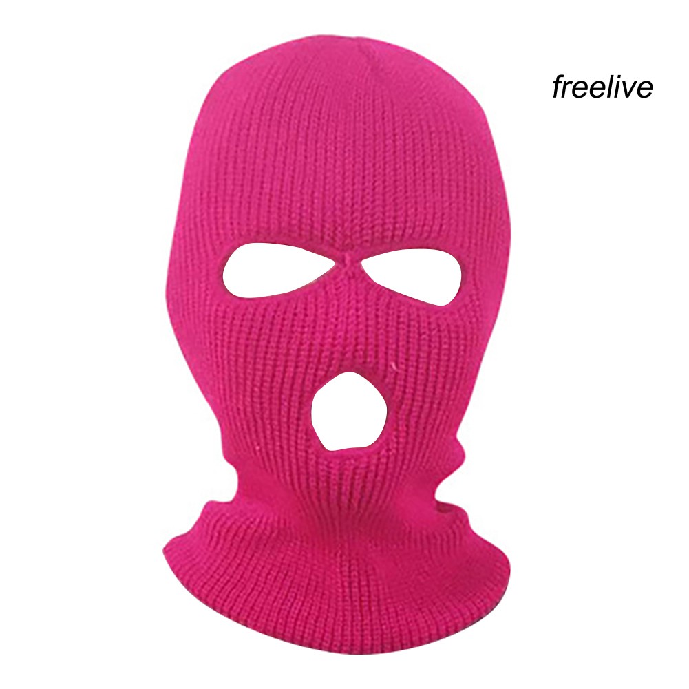 Mũ Balaclava Trùm Kín Mặt Khoét 3 Lỗ Thoáng Khí Thời Trang Mùa Đông