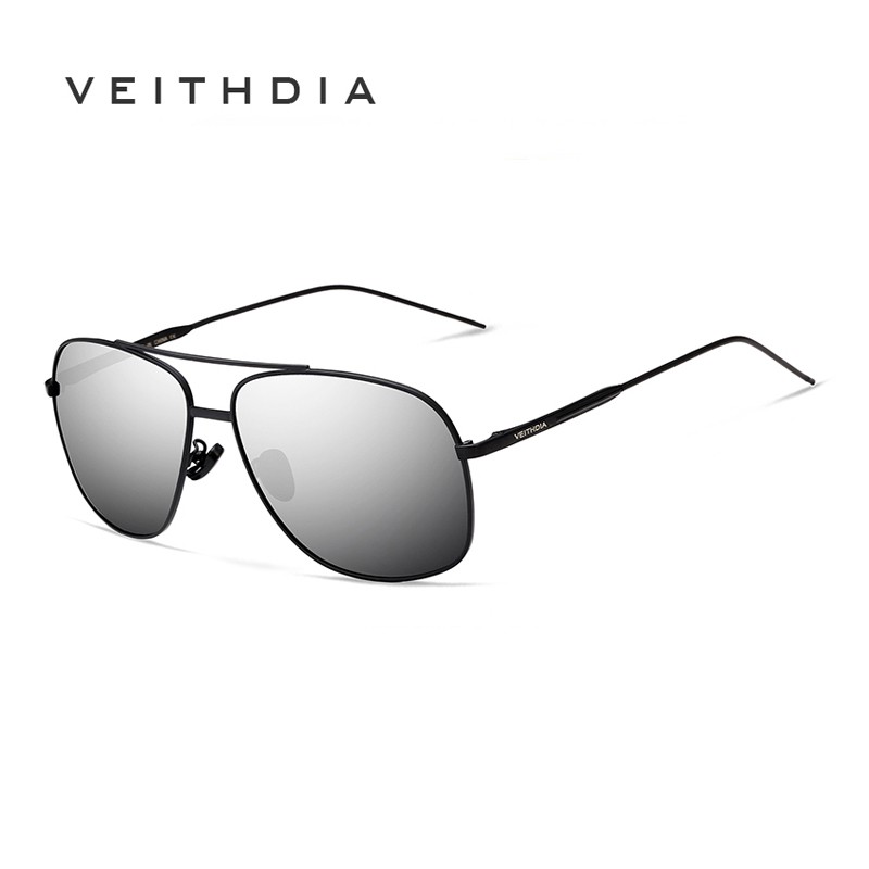 Kính mát phân cực VEITHDIA 2495 thiết kế gọng vuông cổ điển cho nam