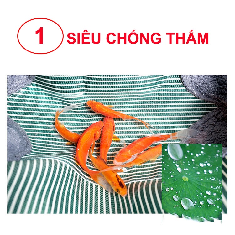 Tạp dề nhà bếp 3 trong 1 chống thấm có lớp lau tay và ngăn điện thoại siêu tiện lợi