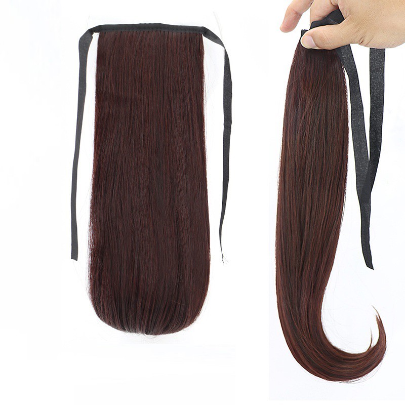 Tóc giả cột 40cm ❤️FREESHIP❤️ Tóc cột giả đuôi cúp 40cm D12