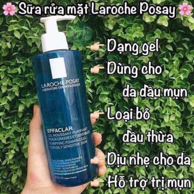 💦𝐇𝐚̀𝐧𝐠 𝐀𝐮𝐭𝐡💦 Sữa rửa mặt dạng gel La Roche-Posay 400ml