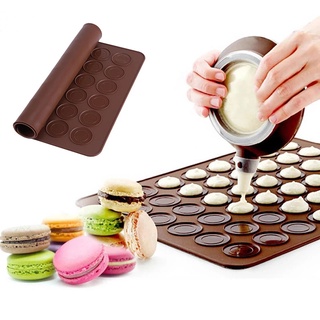 Khuôn Silicon Làm Bánh Macaroon 30 Ngăn Tiện Dụng