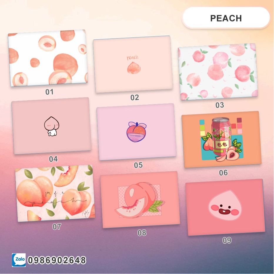 PEACH] Dán Máy Tính - Skin Laptop Hình Mẫu Quả Đào - Có In Theo ...