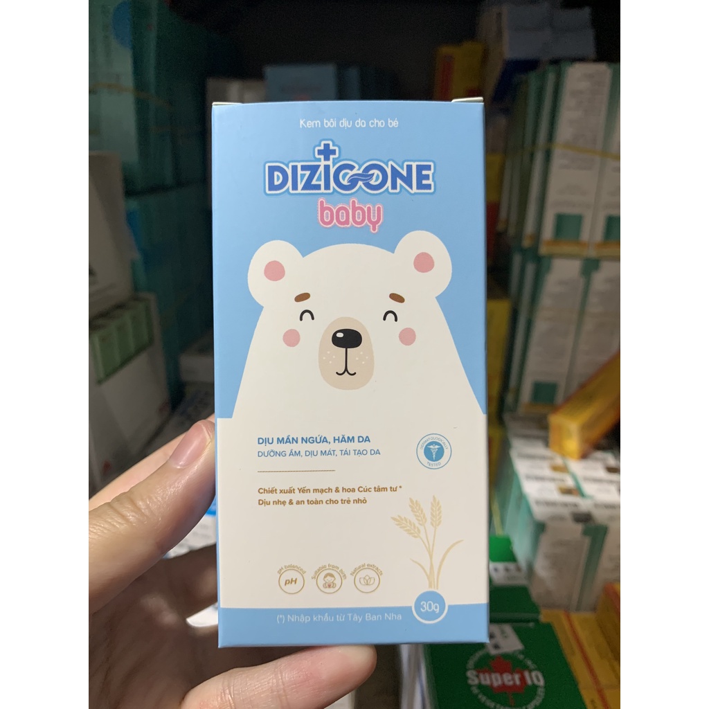 Kem bôi da cho bé DIZIGONE Baby dịu mẩn ngứa, ngừa hăm da, bảo vệ và phục hồi da bé 30G