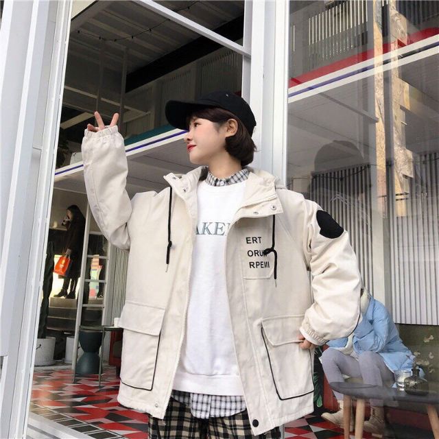 Áo khoác kaki form rộng dành cho nam nữ cho cặp đôi BUCKET unisex ulzzang