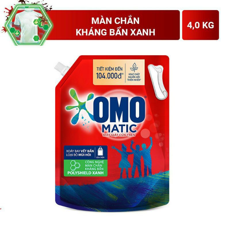 Nước giặt omo cửa trên 2,2kg/3,1kg/4kg