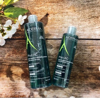 Sữa rửa mặt a-derma cho da dầu, mụn, nhạy cảm phys-ac purifying foaming gel 400ml